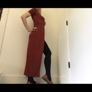 Forever 21 NWT Short Sleeve Wrap Maxi Dress